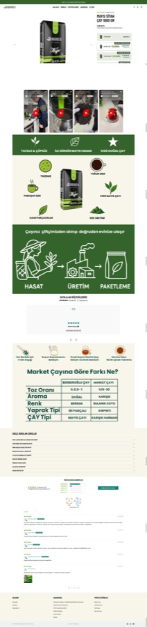 Berberoğlu Çay e-ticaret web site kurulumu proje görseli